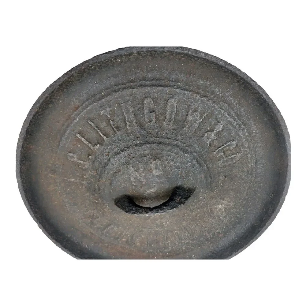 Antique J.S. Lithgow and Co Cast Iron Lid Only Gate Mark Louisville Ky Rare